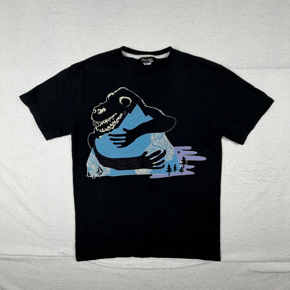 Volcom Shawn Higgins Featured Artist Series Dinosaur Mountain Graphic T-Shirt L